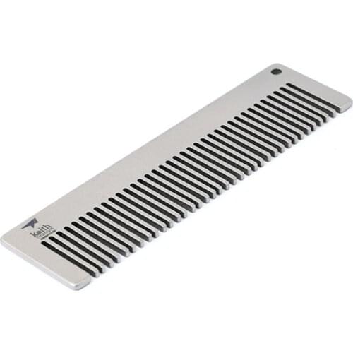 Keith Travel Comb Hairdressing Hair Pure Titanium Metal Portable Creative Card Comb Anti-static Small Comb Ti1732
