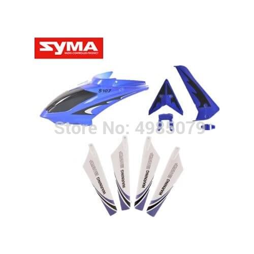 Syma S107G Head Cover Propeller Blade Tail Decoration Blue Color for S107 S107G S105G Spare Parts R/C Mini Helicopter Access