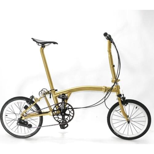Titanium Folding Bike Titanium Frame/Fork/Seat Tube/Stem 16inch Inside 5 Speed Folding Bike