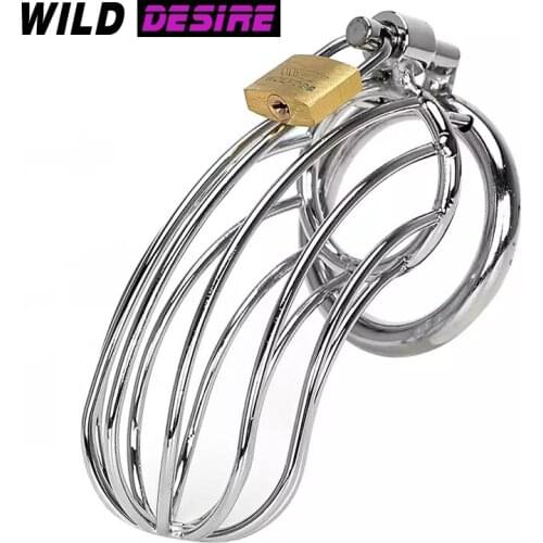 Products For Adults Penis ring stainless steel Chastity belt male Chastity shock Sex tools for men Intimate goods Erotic Toys 18