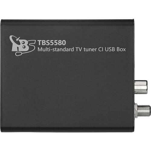 TBS5580 Multi-standard Universal TV Tuner CI USB Box, DVB-S2/S, DVB-T2/T, DVB-C2/C, DVB-S2X and ISDB-T,for Pay TV