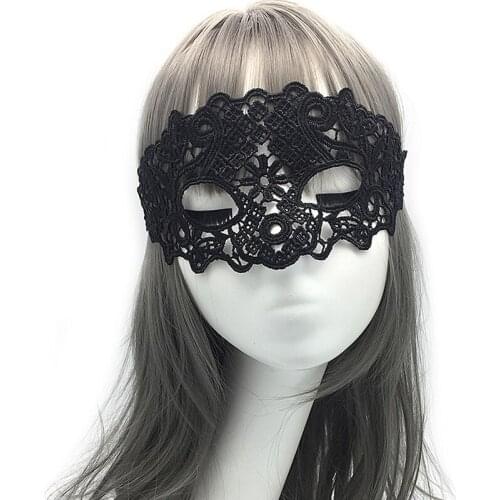 Womens Lace Mask Party Ball Masquerade Fancy Dress Masks Hollow Out Lace Party Nightclub Queen Eye Mask Female Erotic Games