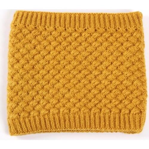 Women Scarves Wool Ring Collar Neck Cotton Knitted Scarves Warm Masks Caps Multifunction 50*20cm 82g Red Black Good Quality