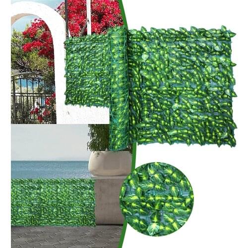 0.5x1m Artificial Ivy Privacy Fence Screen Artificial Hedges Fence And Faux Ivy Vine Leaf Decoration For Outdoor Decor Garden