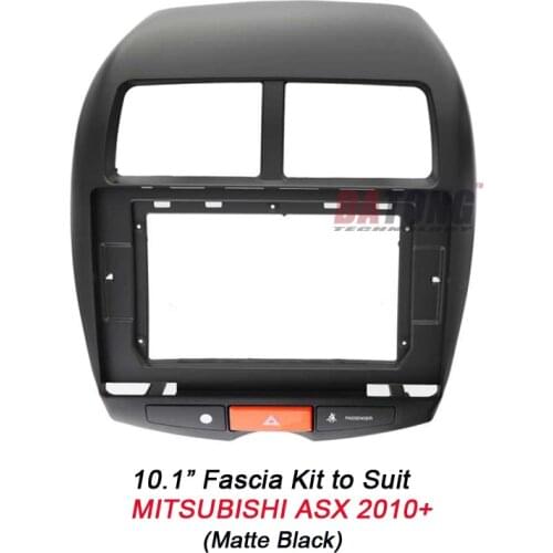 10.1'' Universal Android Navigation Fascia Frame Kit for Mitsubishi ASX 2010 2011 2012 2013 2014 2015 with Cable Power Harness