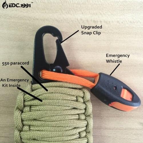 100pcs Black Tactical HK style 1" Sling Clips Snap Hook Rifle Gun Metal Accessory QD Buckle w/Metal Hunting Hooks EDC TOOLS