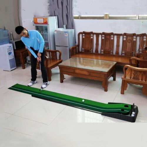 2.5M Golf Putting Mat Golf Putter Trainer Indoor Adjustable Green Putter Carpet Practice Set Mini Golf Putting Green Fairway