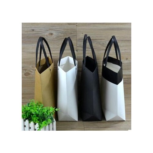 37*28*10cm Black new wedding favor gift paper bag birthday kraft paper Gift packaging Bag with Handle paper gift bag