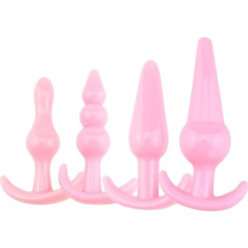 4 Pcs Set Sex Products Anal Dilator Adults Only Tail Plug BDSM Toys Intimates Accessories Prostate Massager Erotic Games For Gay