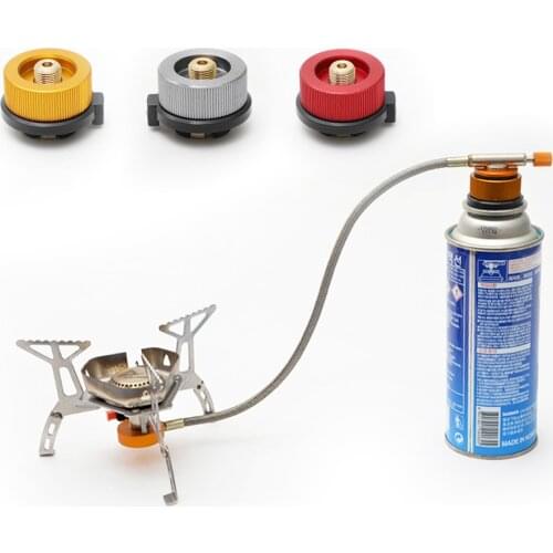 Outdoor Burner Furnace Gas Tank adapter Conversion Head Long Flat Gas Converter Connected To Copper With Self-closing Function