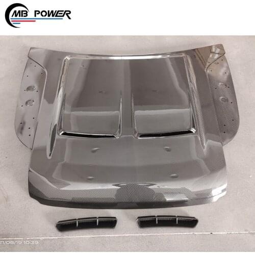 Carbon Fiber Automobiles Facelift Exterior Body Parts For RR Car Hood Engine Scoop Bonnet Cover