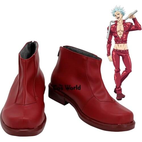 The Seven Deadly Sins Foxs Sin of Greed Ban Anime Customize Cosplay Flat Shoes Boots