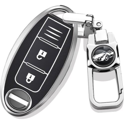 Car Key Case Cover For Nissan Qashqai 2019 2020 2021 Accessories Holder Shell Keychain Protect car styling