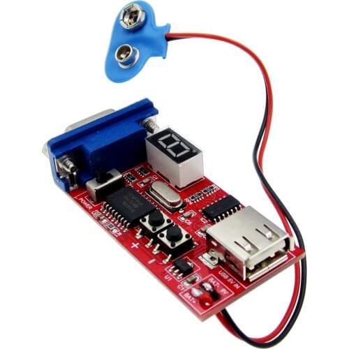 VGA Signal Generator LCD Tester 15 Signal Output USB Battery Dual Power Supply