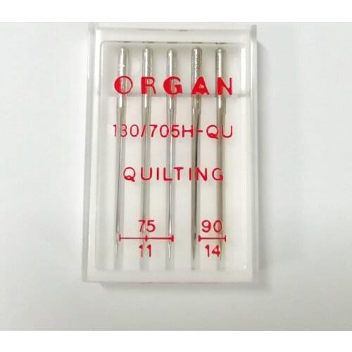 ORGAN DOMESTIC SEWING MACHINE NEEDLES QUILTING MIX SIZE UNIVERSAL FOR QUILTING AND PATCHWORK 1PACK =5PCS