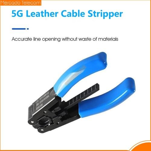 FTTH Optical Fiber Stripping Tool 5G Leather Cable Stripper Pliers 2.1*1.6mm Photoelectric Composite Cable Wire Stripper
