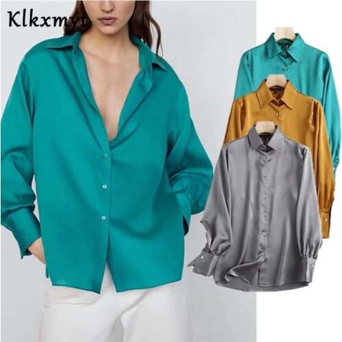 Klkxmyt Za Blouse Women Spring England Style Simple Fashion Cotton Blusas Mujer De Moda 2021 Casual Kimono Shirts Women Tops