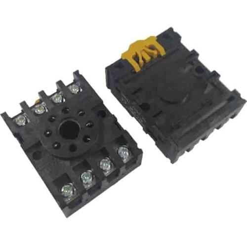 LETOP 1PCS 8Pin Relay Round Octal Socket Temperature Controller Base 5A 250V M4X20