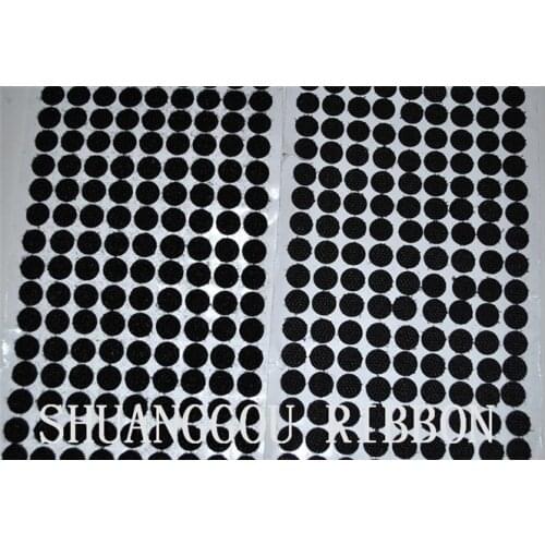 12mm Diameters coins,1000sets , Sticky Backing Fastening Dots. Adhesive round hook and loop