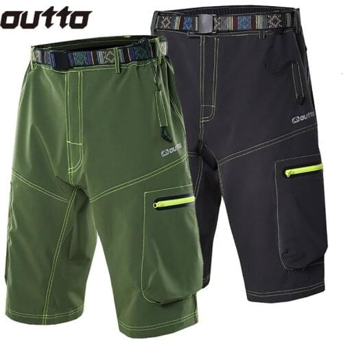 OUTTO Mens Cycling Outdoor Sports Shorts MTB Mountain Bike Bicycle Shorts Downhill Bicycle Adjustable Waist Shorts M-XXXL