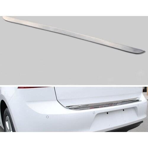 Stainless 40" Rear Trunk Boot Door Cover Lid Tailgate Molding Trim Strip Decoration For Golf7 MK7 2013 2014 Car Styling Covers