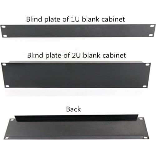 1U 19" cabinet Rack Mount Standard 19-inch19 Inches cabinet black 1U/2U Backplane Blind Board for 1U Server Chassis Baffle Cover
