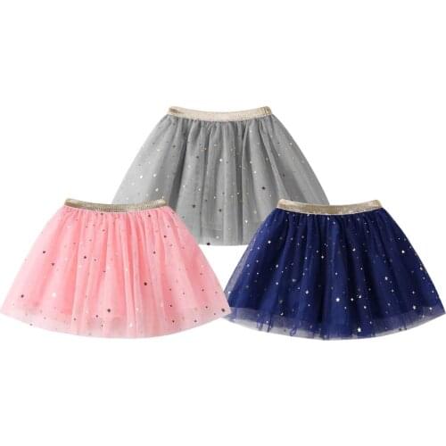 Baby Girl Clothes Fashion Baby Kids Girls Princess Stars Sequins Party Dance Ballet Tutu Skirts платье для девочки Girls Dress
