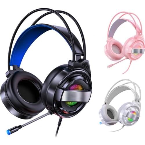 Wired Headphone Q3 Wire Control 120 Degree Rotatable Microphone ABS Gaming Stereo Surround Sound Headset Durable for Gamer