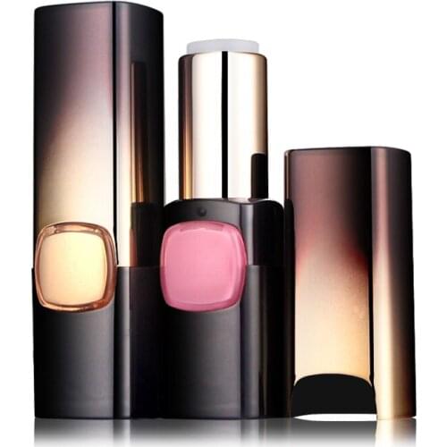 Luxury Shiny Gold Empty Rouge Elegant Lipstick Tubes Refillable DIY Lip Gloss Lip Balm Containers Cosmetic Tool 20pcs/lot