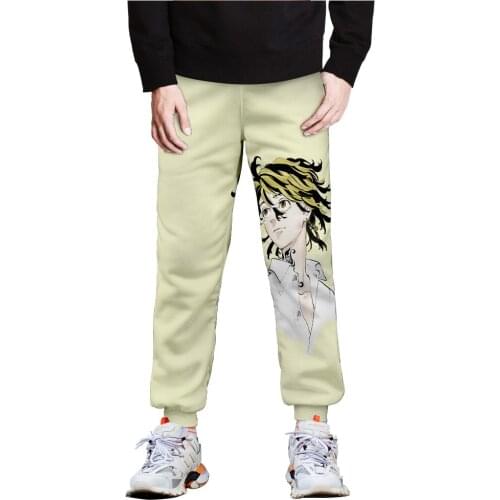 New Printing Anime Tokyo Revengers Boys Girls 3D Pants Autumn Hip Hop Casual Long Trousers Casual Yellow Jogging Sweatpants