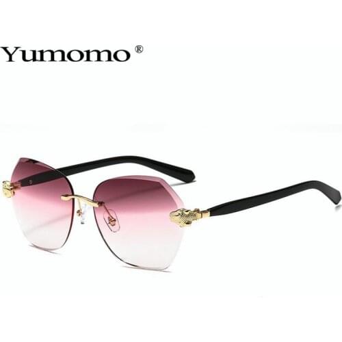 Rimless Sunglasses Women Classic Retro Gradual Sun Glasses Frameless Female Lens Shades Ladies Eyewear UV400