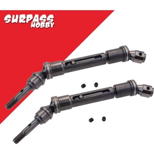 2PCS CVD Steel Front & Rear Drive Shaft Assembly Heavy Duty For Traxxas 1/10 Slash 4x4 Stampede VXL 2WD 6851R 6851X 6852R 6852X