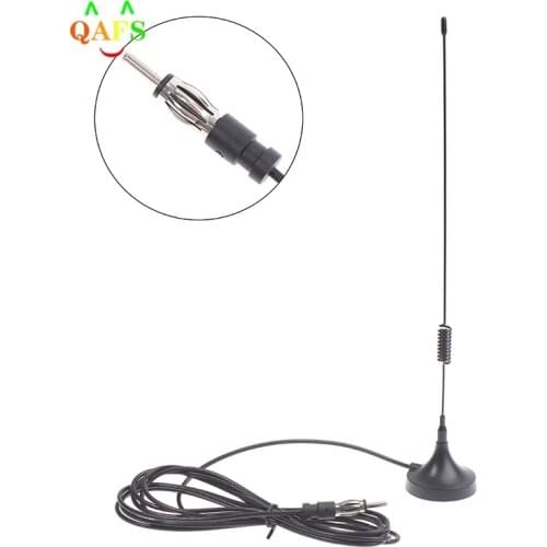 Universal Car Signal Booster Antenna Auto Roof Mast Whip Stereo Radio FM/AM Signal Aerial Magnetic Base Roof Radio Car Accessory