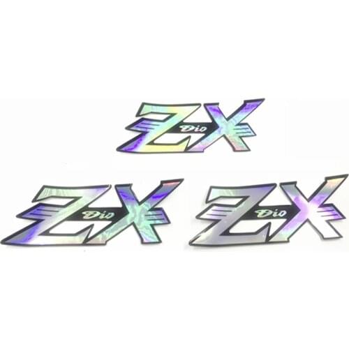 Motorcycle scooter colorful reflective body fairing stickers for Honda DIOZX AF27/AF28 AF34/AF35 ZX logo sticker decals