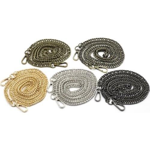 120cm DIY Chain Strap Handbag Chains Accessories Purse Shoulder Crossbody Replacement Straps with Metal Buckles