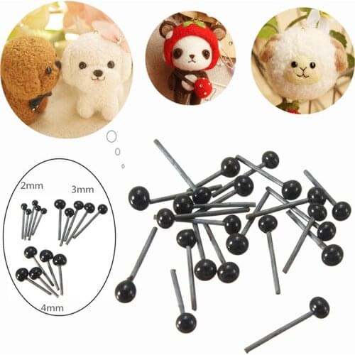 150Pair 2/3/4mm Plastic Safty Eyes For Needle Felting Bear Doll Puppet Crafts