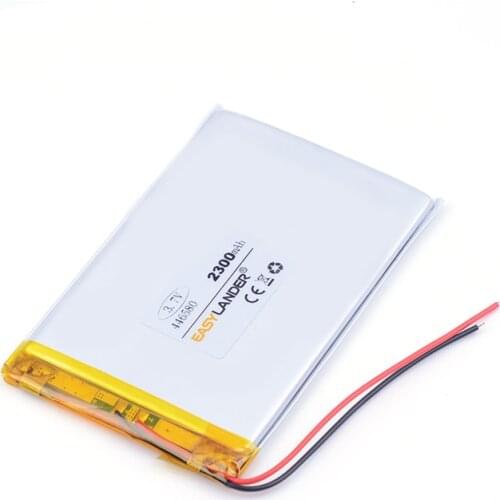 3.7v lithium ion rechargeable battery 2300mAh 446580 For DIY MP4 MP5 Tablet PC E-Book Mobile Power video game