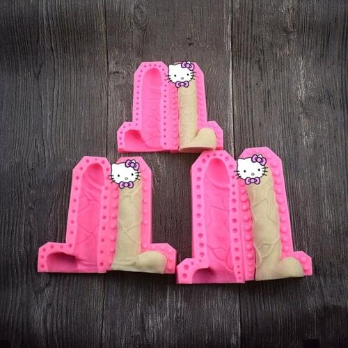 DIY 3D Male Sex Organs Silicone Fondant Resin Aroma Stone Ornaments Soap Mold For Pastry Cup Cake Decorating Kitchen Tool