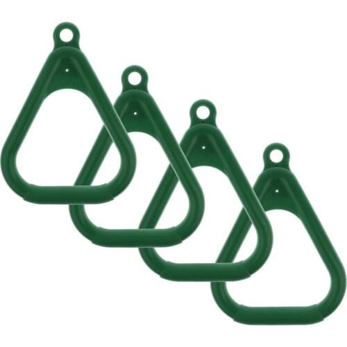 4x Kids Trapeze Bar Rings, Swing Ring Playground Swing Set Accessories Replacement for Kids Children Indoor/Out Gym Fitness