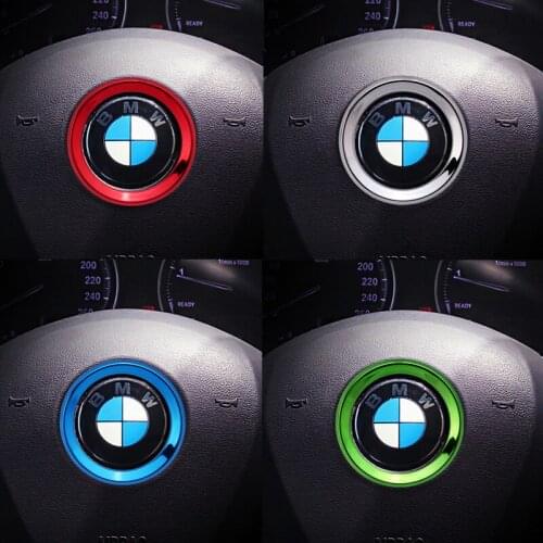 ABS steering wheel trim decorative center emblem frame sticker accessories for M3 M5 E36 E46 E60 E90 E92 BMW X1 F48 X3 X5 X6 F10