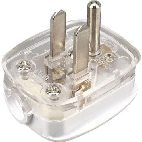 US American 3 Pins AC Electrical Power Rewireable Plug Male W/ Wire Socket Outlet Adaptor Adapter Extension Cord Cable Connector