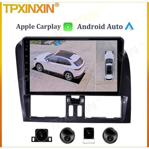 6+128G For Volvo XC60 2008 - 2017 Android Car Radio Tape Recorder Multimedia Video Player GPS Navigation IPS Screen 360 Camera