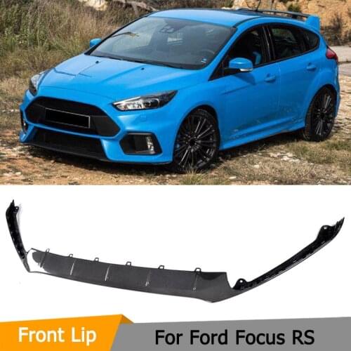 Carbon Fiber Front Bumper Lip Apron Spoiler for Ford Focus RS Hatchback 4-Door 2016 - 2018
