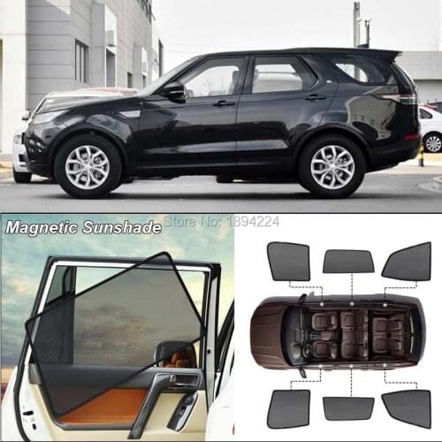 Car Full Side Windows Magnetic Sun Shade UV Protection Ray Blocking Mesh Visor For Land Rover Discovery 4