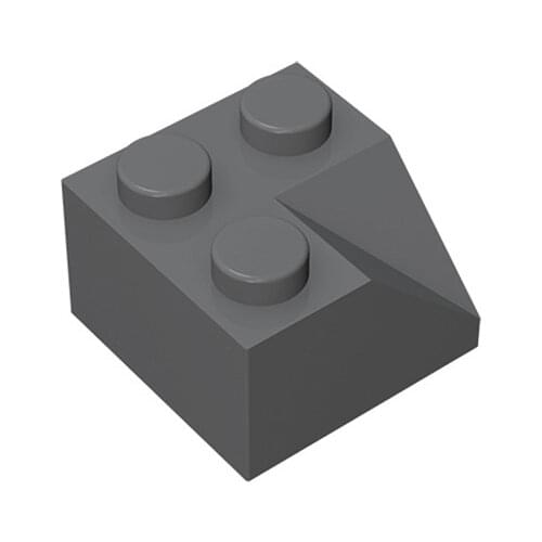 BuildMOC Assembles Particles 3046 2x2 45 degree sloped corner roof For Building Blocks Parts DIY Educational BricksToy Children