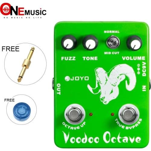 JOYO JF-12 Guitar Voodoo Octave Fuzz Effect Guitar Pedal Electric Bass Dynamic Compression Effects with pedal connector