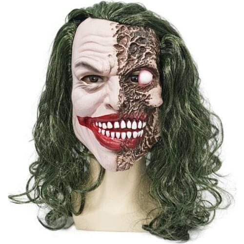 Bloody New Halloween Horror joker mask trickery mischievous clown latex headgear explosion bead funny mask