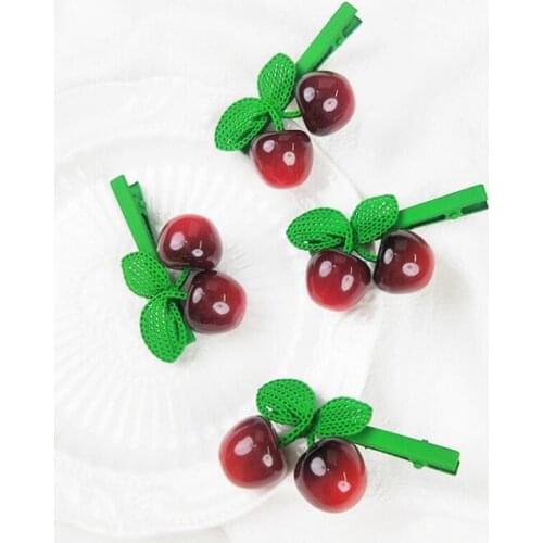 Sweet Cherry Hairpin Hair Clips Duckbill Clip Hair Barrette Accessories