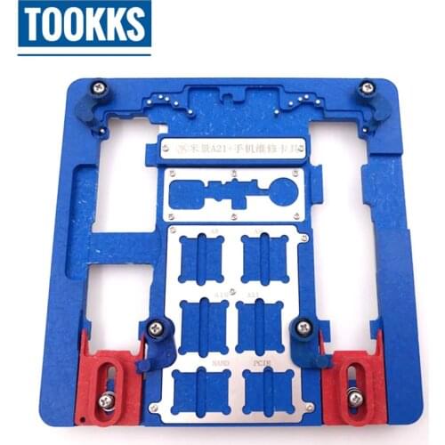 MJ A21+ Motherboard Repair Fixture PCB Holder For iPhone 5S/6/6S/6SP/7/7P/8/8P/ XR For A7 A8 A9 A10 Logic Board Chip Fixture