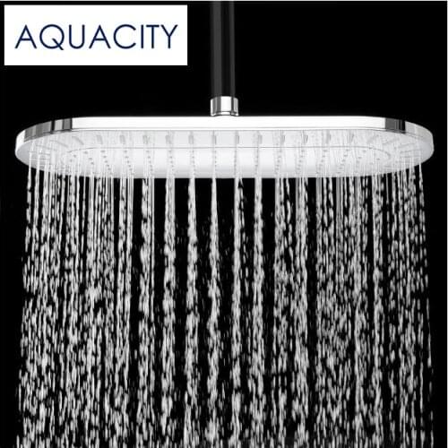 Free Shipping Rainfall Shower Head ABS Plastic Bathroom Shower 13.75 Inch Chrome Finish